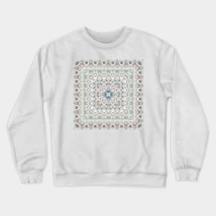 Arabic ornate square pattern Crewneck Sweatshirt